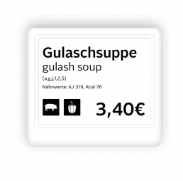 Digital-Signage-Lösung von kamasys: Electronic Shelf Label (ESL)