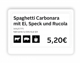 Digital-Signage-Lösung von kamasys: Electronic Shelf Label (ESL)