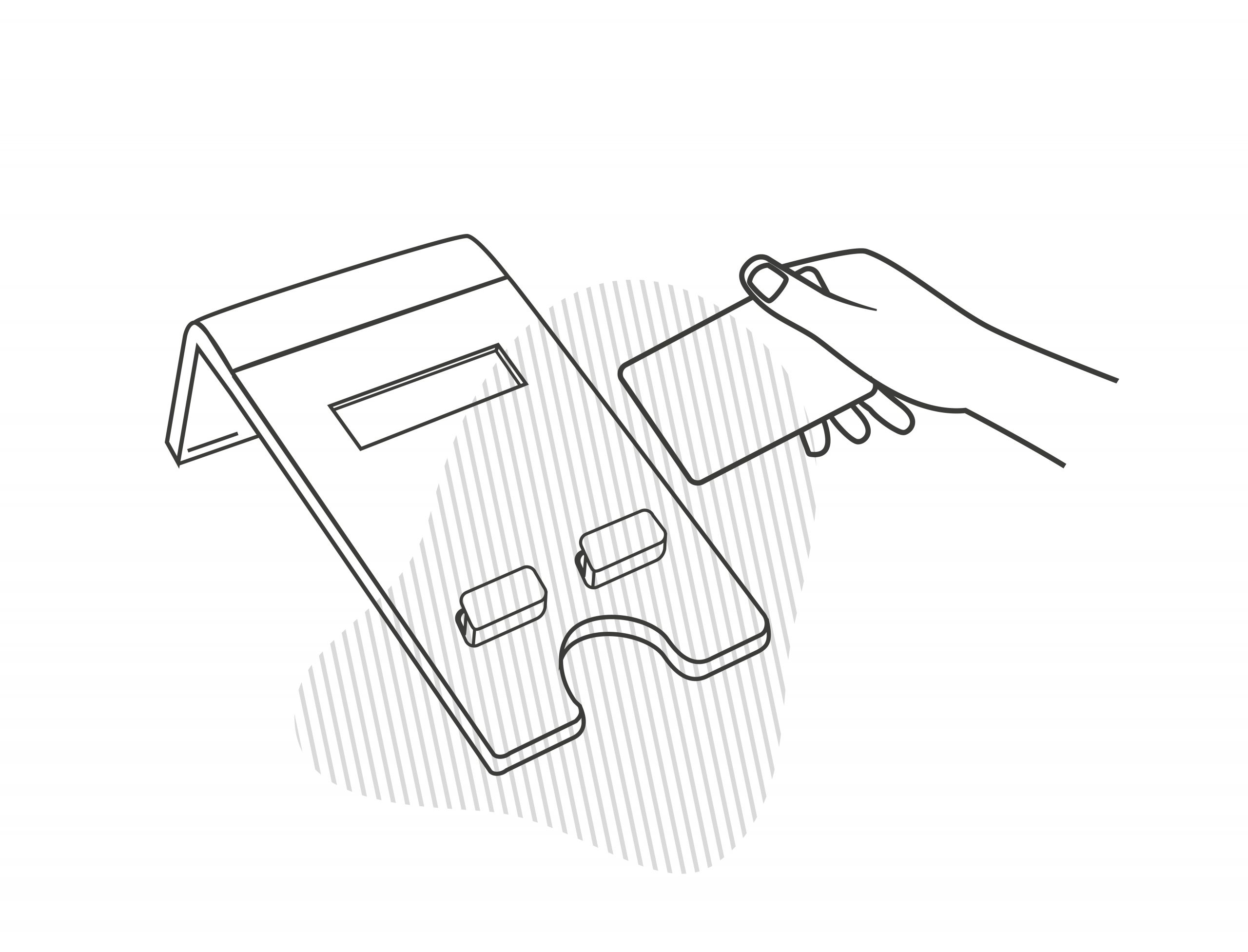 kamasys graphic self checkout card reader