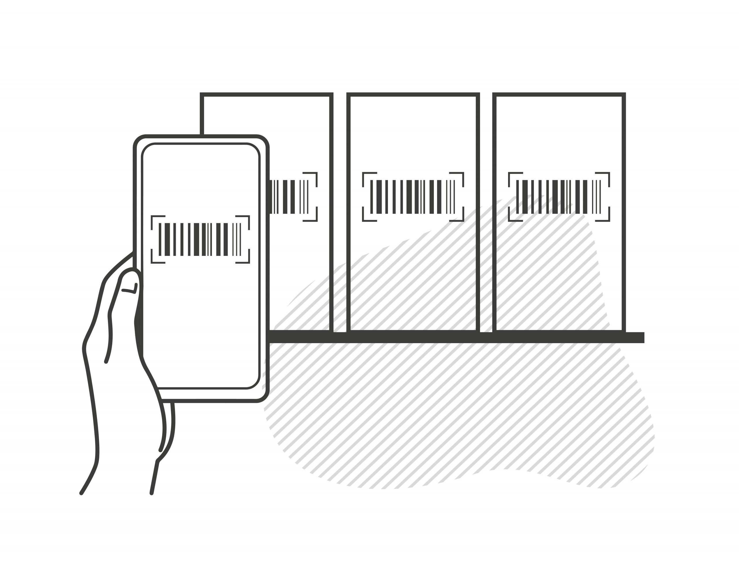 kamasys Grafik Scan & Go Kasse für Kantinen