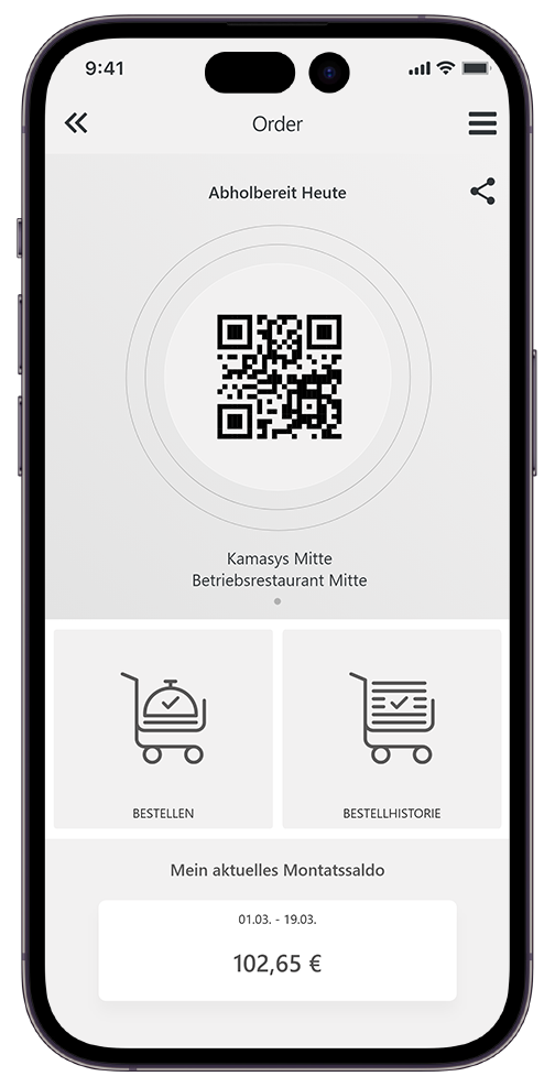 kamasys App Gemeinschaftsverpflegung