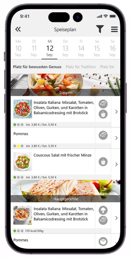kamasys App Speiseplan Kantine
