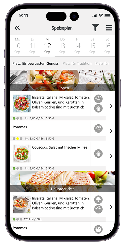 kamasys app menu canteen
