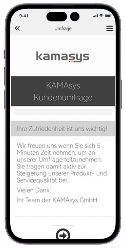 kamasys App Umfrage